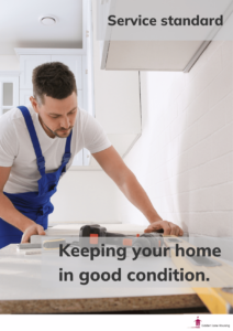 Image with text keeping your home in good condition