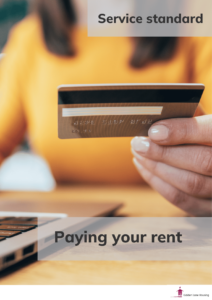 image with text paying your rent